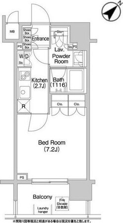 コンフォリア神楽坂DEUXの物件間取画像